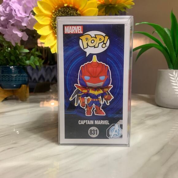 Funko Pop Captain Marvel #831 Marvel Avengers Mech Strike - Picture 6 of 8